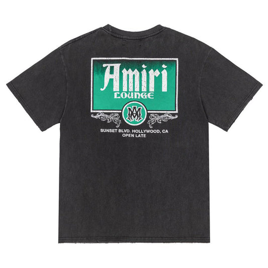AMIRI Lounge Crystal Embellished Cotton Graphic T-Shirt