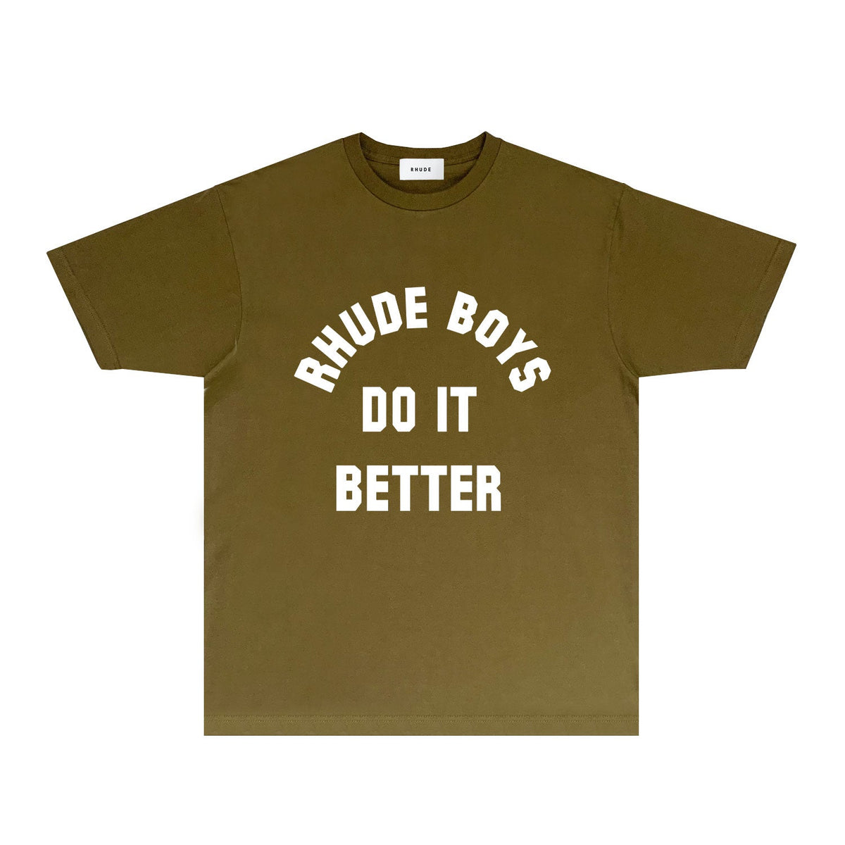 Rhude T-shirts Printed Trendy Pure Cotton