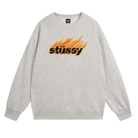 Stussy Sweatshirts Crew Neck Fleece Sweater