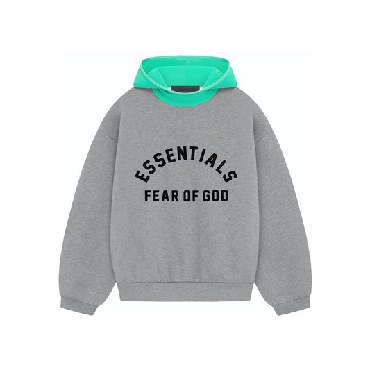 SS24 Hoodie Dark Heather Oatmeal/Mint Leaf