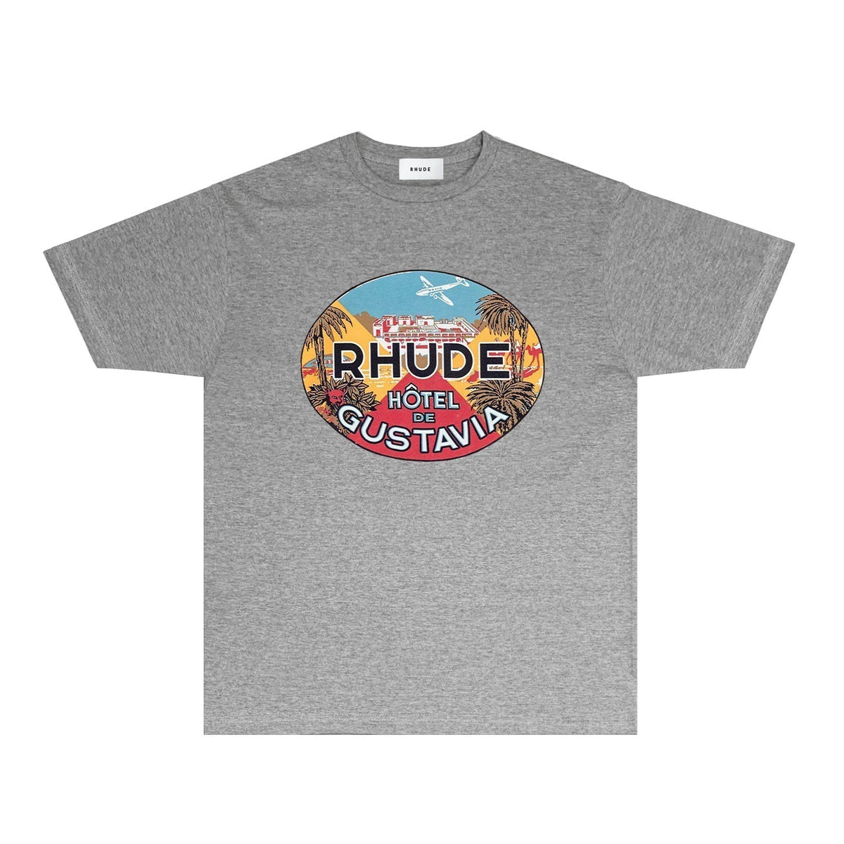 Rhude T-shirts Printed Trendy Pure Cotton