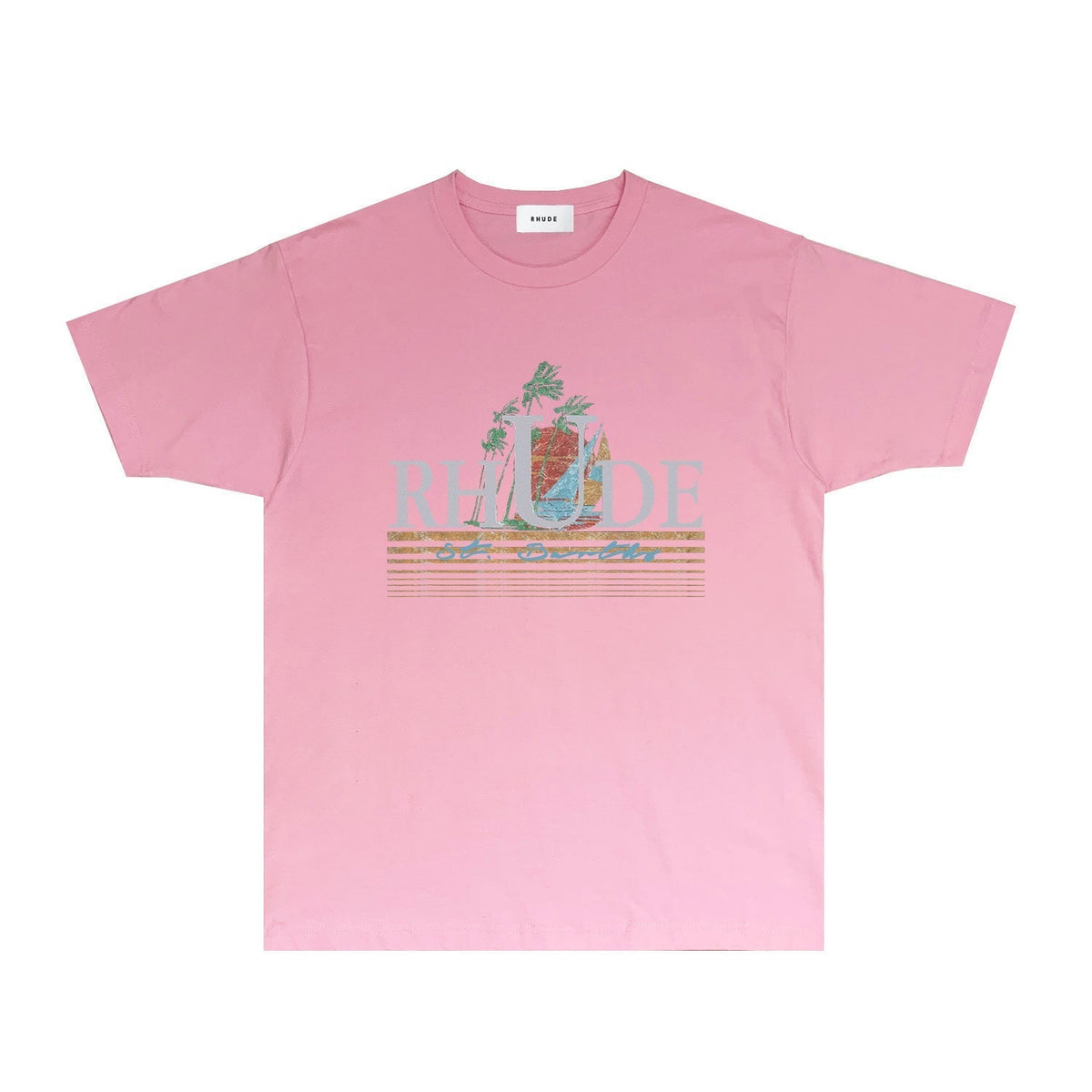Rhude T-shirts Printed Trendy Pure Cotton