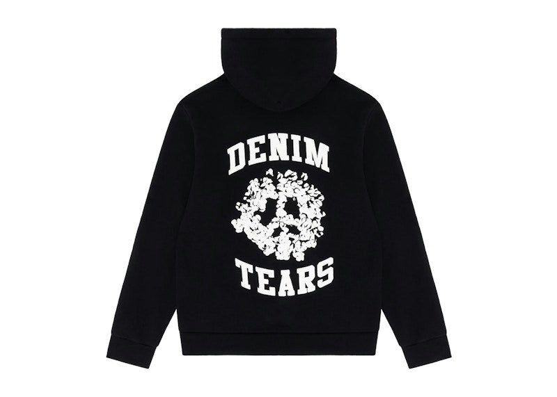 Denim Tears Denim University Zip Hoodie Black/White