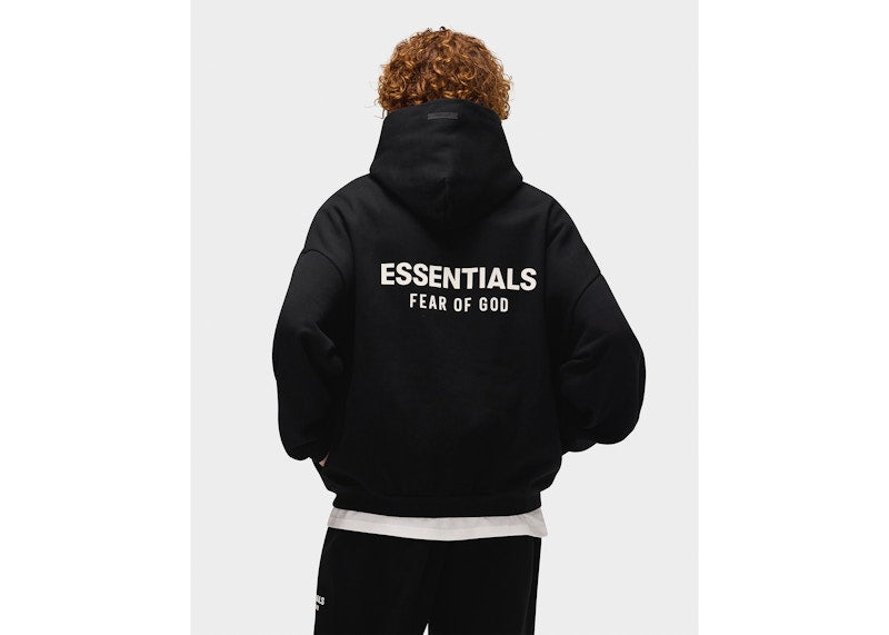 Fear of God Essentials Fleece Hoodie (FW24) Black