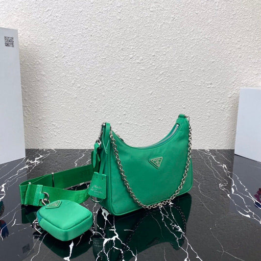 Prada Re-Edition 2005 Nylon Bag Mint Green