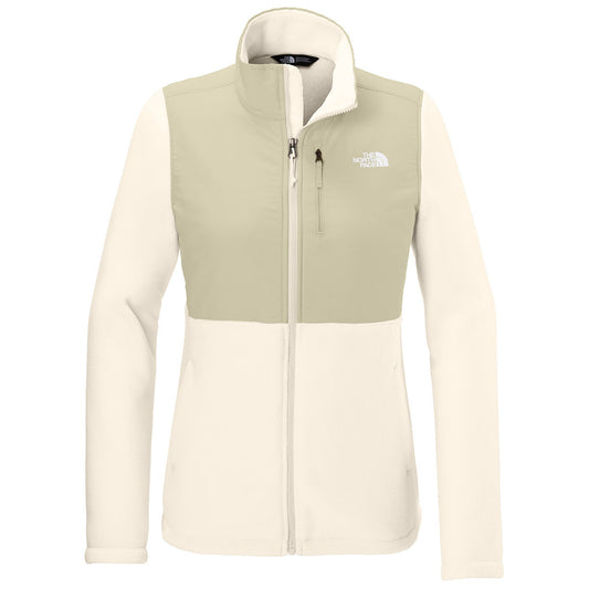 The North Face Women's Gardenia White/Gravel Highest Peak Full-Zip Fleece Jacket