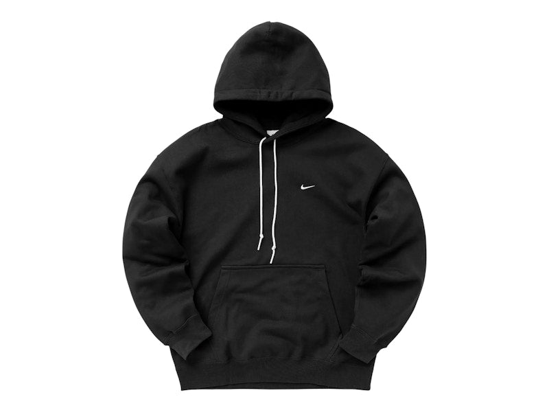 Nike Solo Swoosh Fleece Pullover Hoodie Black