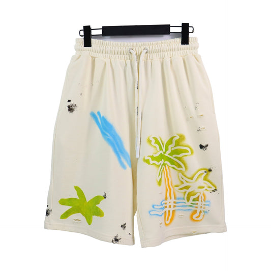 Palm Angle Shorts Palm Angels Hole Casual Shorts Men's and Women's Beach Sports Shorts