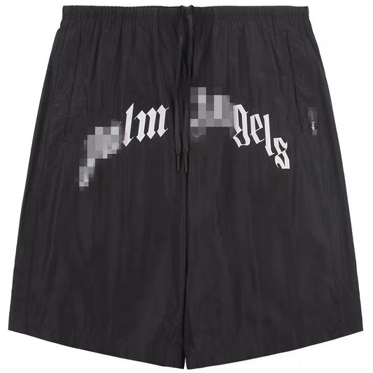 Palm Angle Shorts Palm Angels Large Letter Printed Loose Cropped Pants
