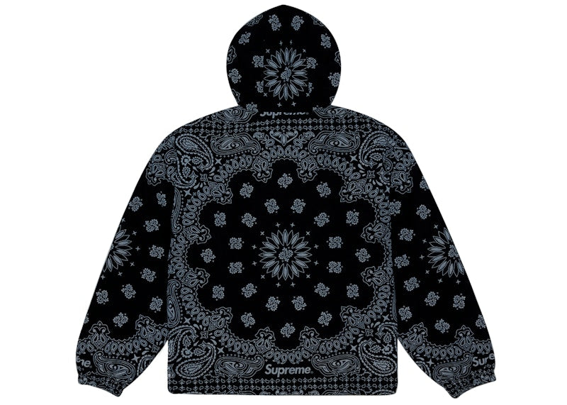 Supreme Reflective Bandana Anorak Black
