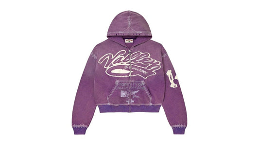 Vale Forever Religion Zip Up Hoodie Purple