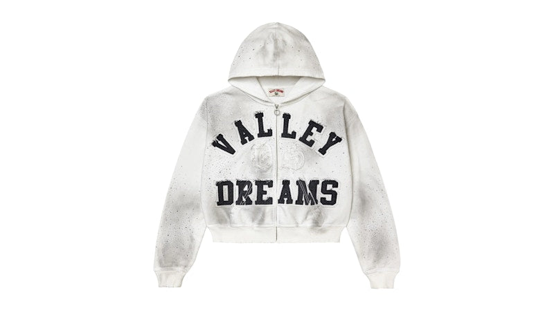 Vale Forever Classico Zip Up Hoodie White