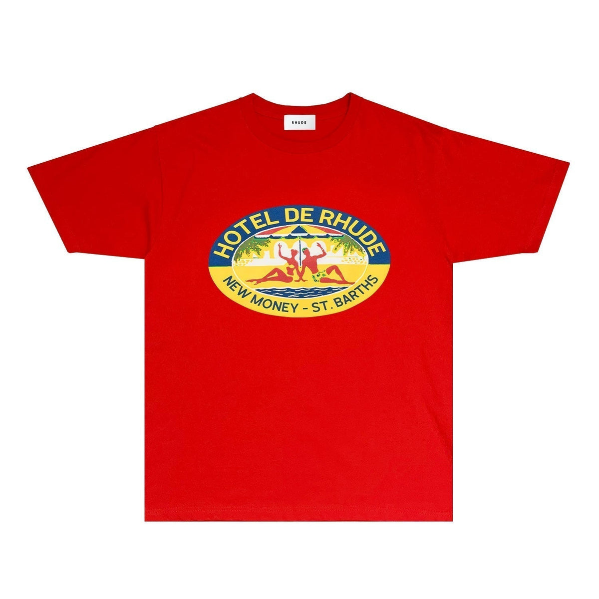 Rhude T-shirts Printed Trendy Pure Cotton