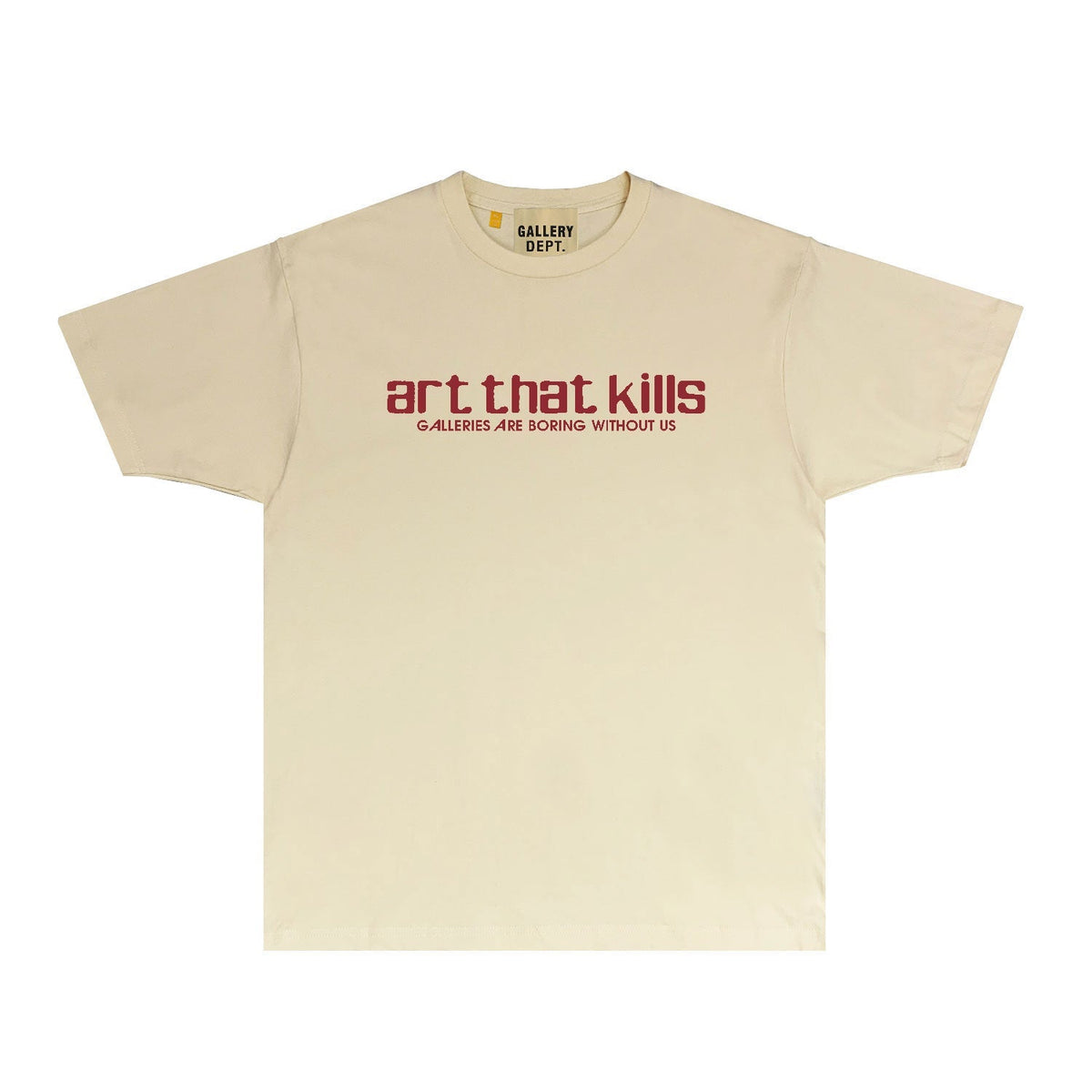 Gallery Dept T Shirt Retro Printed Loose Short-Sleeved Shirt