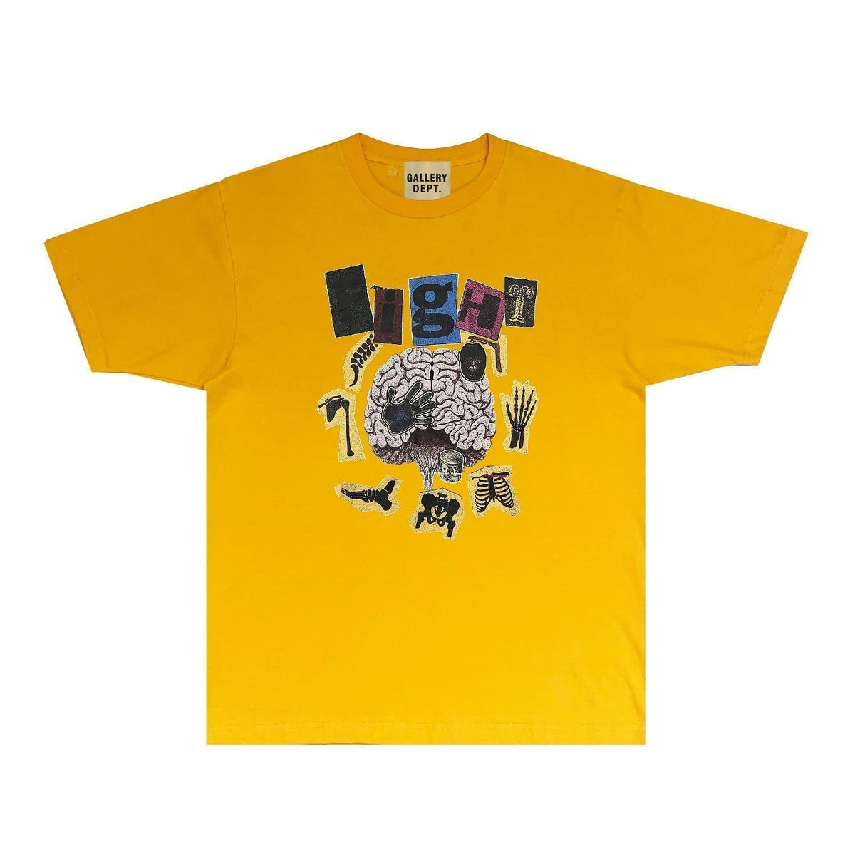 Gallery Dept T Shirt Retro Printed Loose Short-Sleeved Shirt