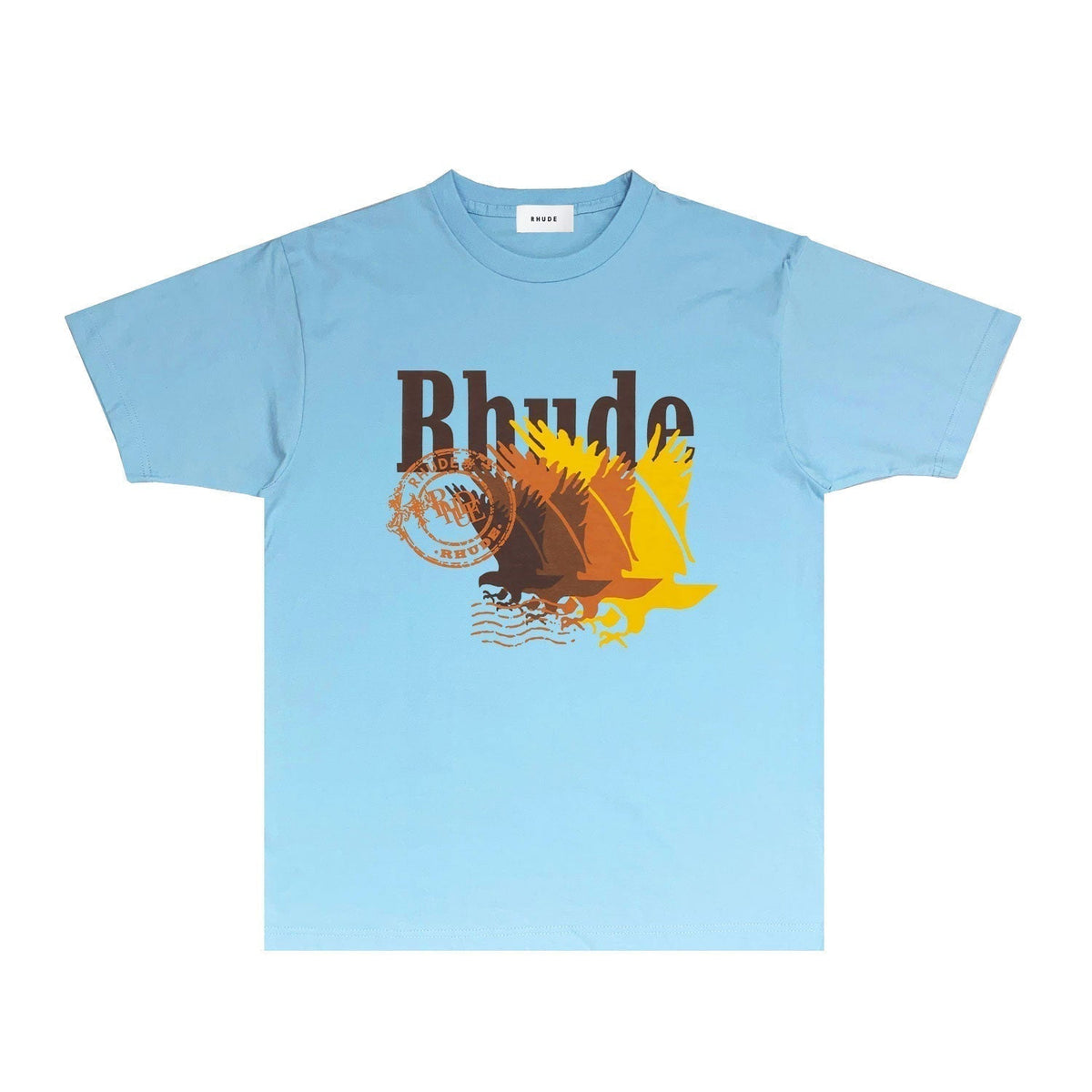Rhude T-shirts Printed Trendy Pure Cotton