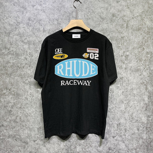 Rhude T-shirts Printed Trendy Pure Cotton