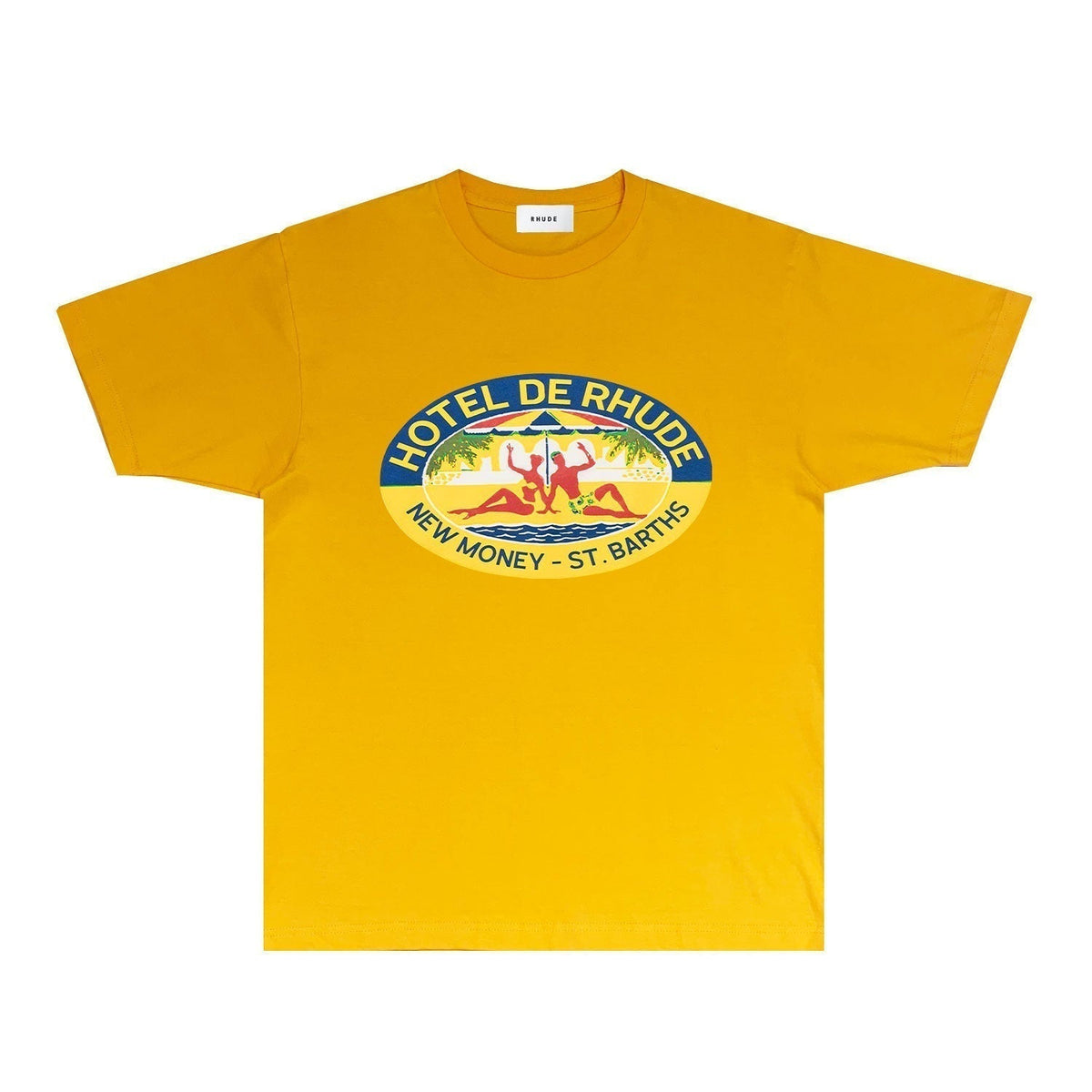 Rhude T-shirts Printed Trendy Pure Cotton