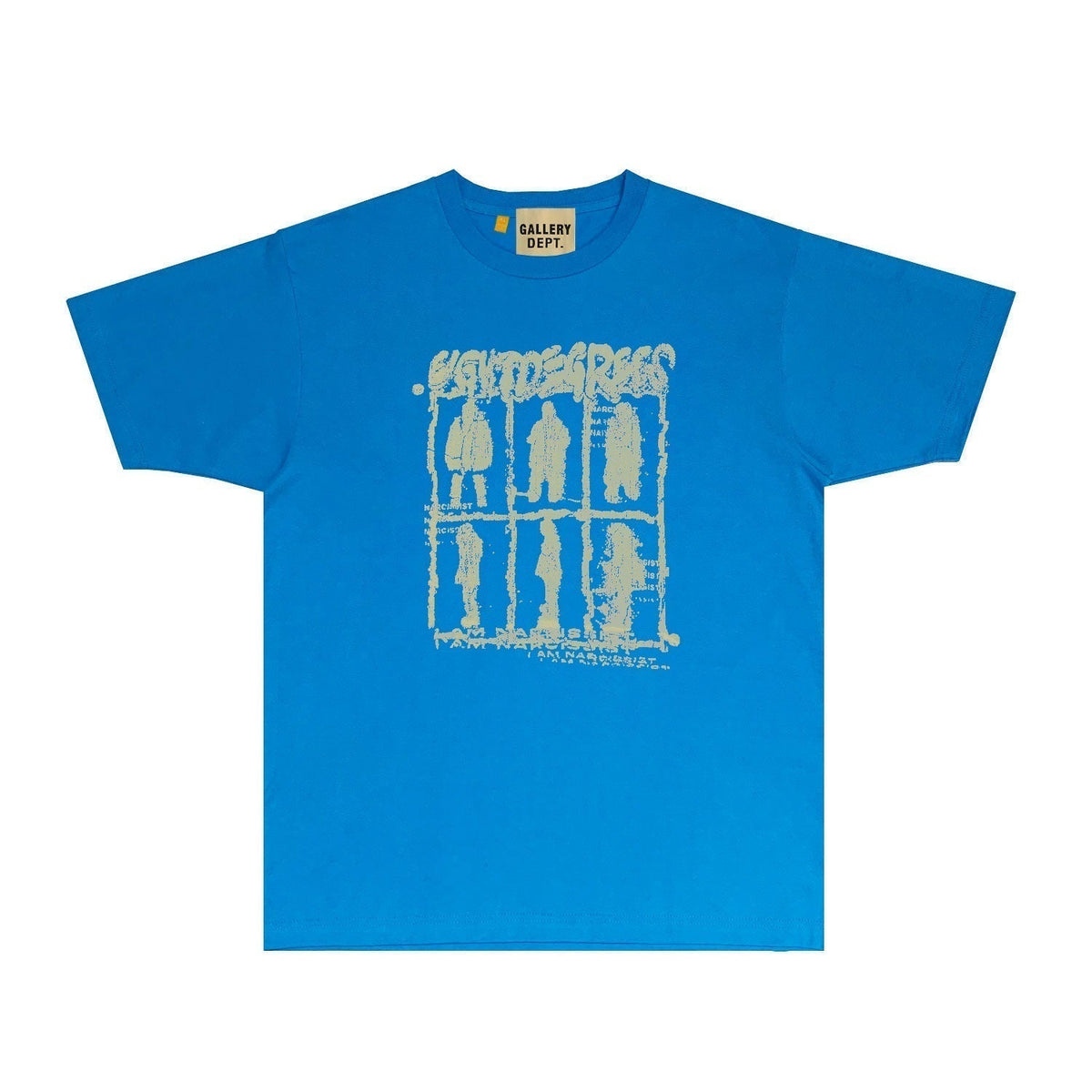 Gallery Dept T Shirt Retro Printed Loose Short-Sleeved Shirt
