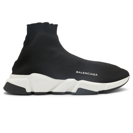 Preloved - Balenciaga Speed Knit Sock Black White Sneakers