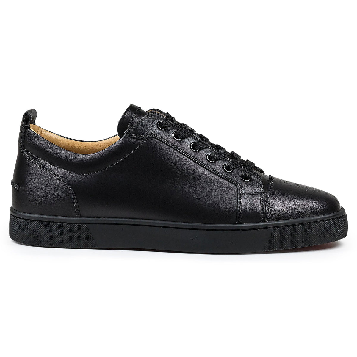 Christian Louboutin Louis Junior Calf Leather Black Sneakers