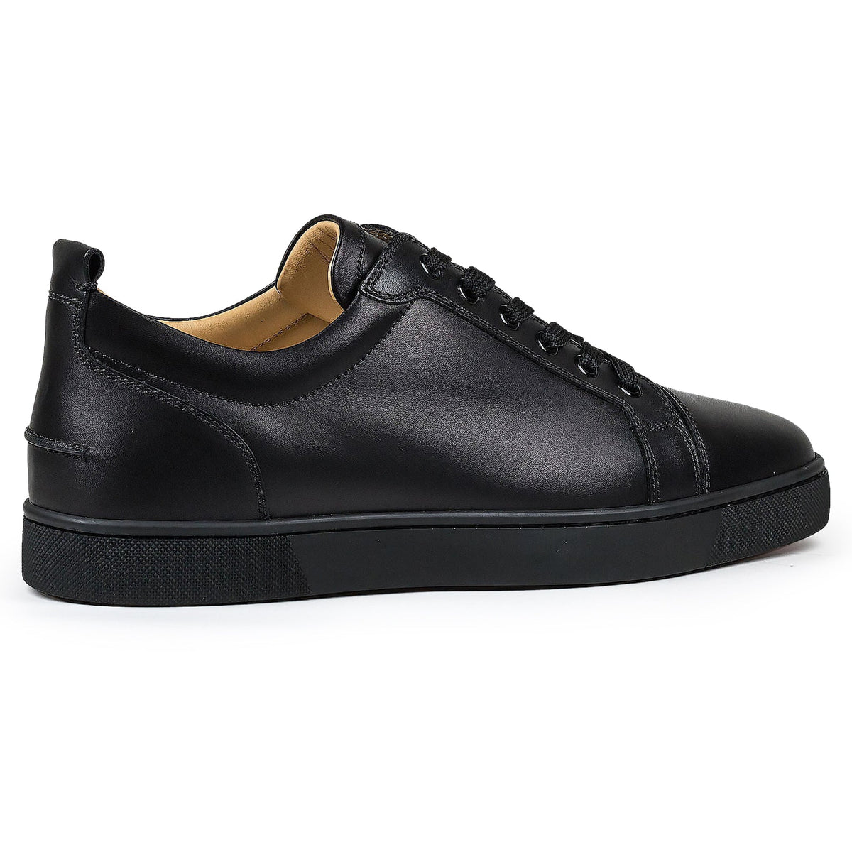 Christian Louboutin Louis Junior Calf Leather Black Sneakers