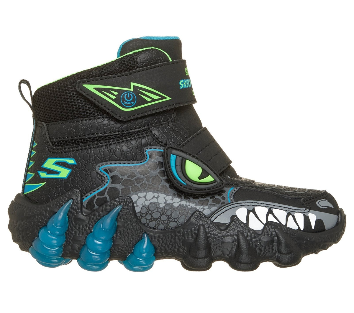 S-Lights: Skech-O-Saurus Lights 2.0 - Arctic Dino, BLACK / LIME