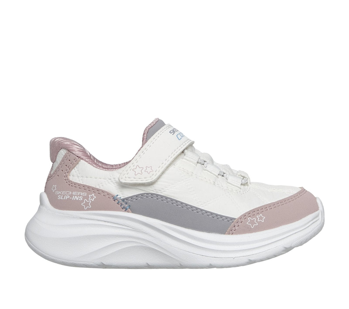Skechers Slip-ins: Comfy Sprints - Cozy Fit, WHITE / LAVENDER