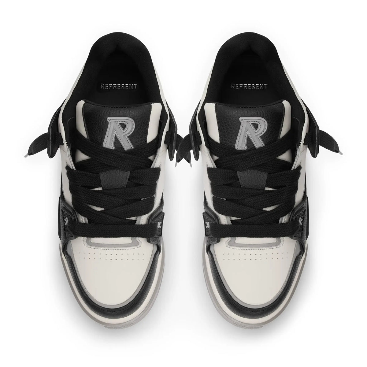 Represent Studio Black Vintage White Sneakers