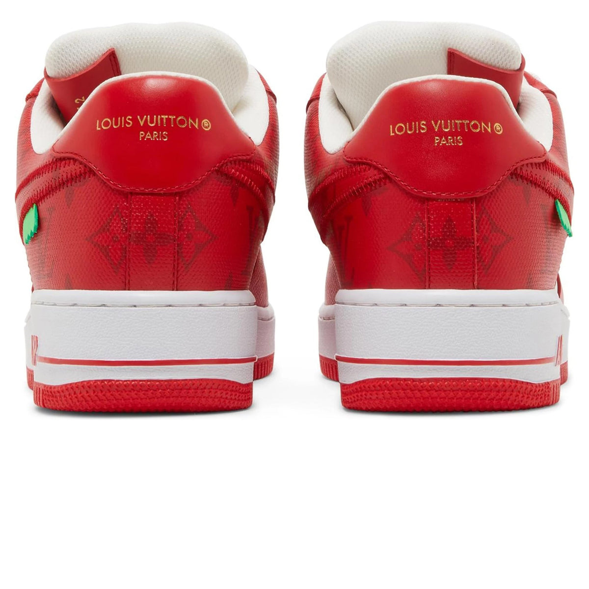 Louis Vuitton x Nike Air Force 1 Low White Red Sneakers