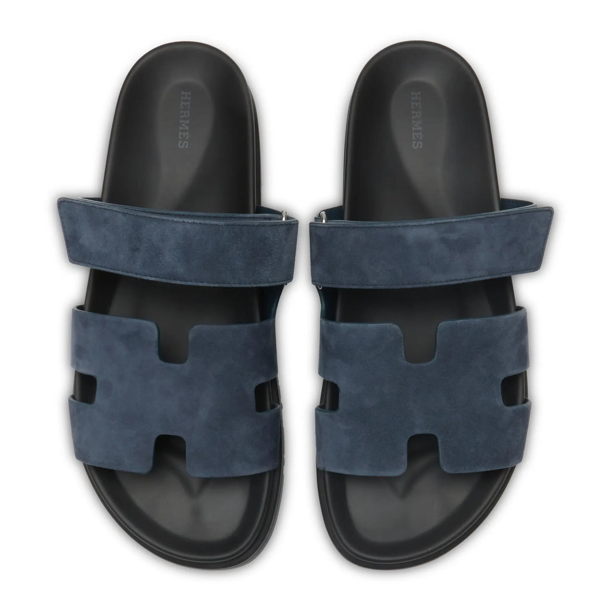 Hermès Paris Preloved - Hermes Paris Chypre Suede Blue Sandals