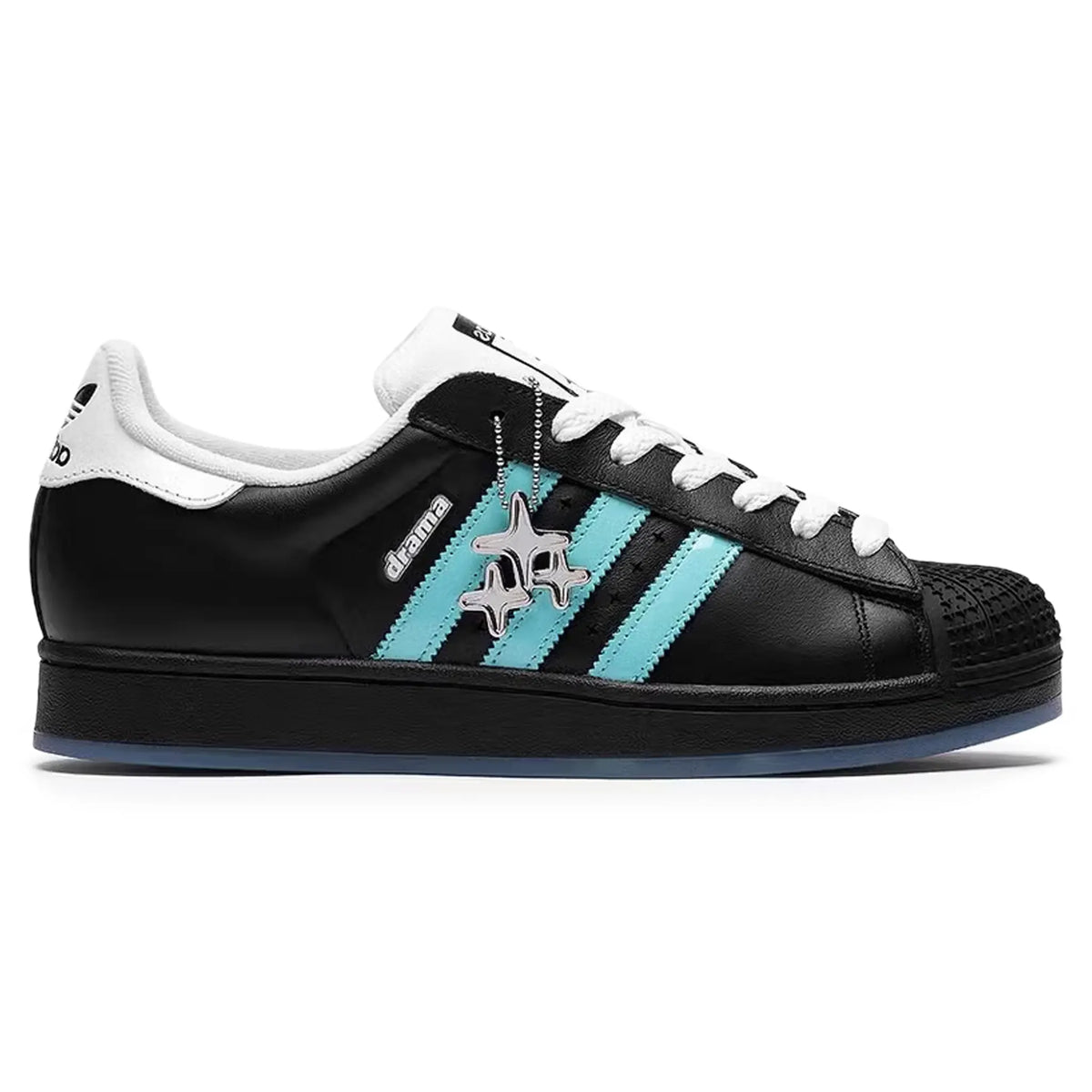 Drama Call x Adidas Superstar II Black Metrolink Blue Sneakers