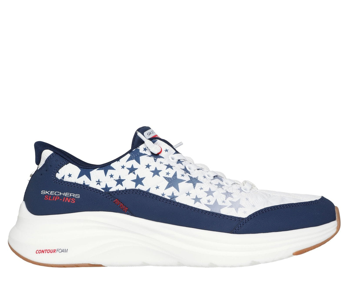 Skechers Slip-ins: Contour Foam - Cozy Fit Cozica, WHITE / NAVY