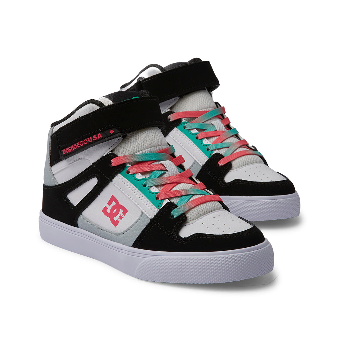Kids' Pure High-Top Elastic Lace High-Top Shoes