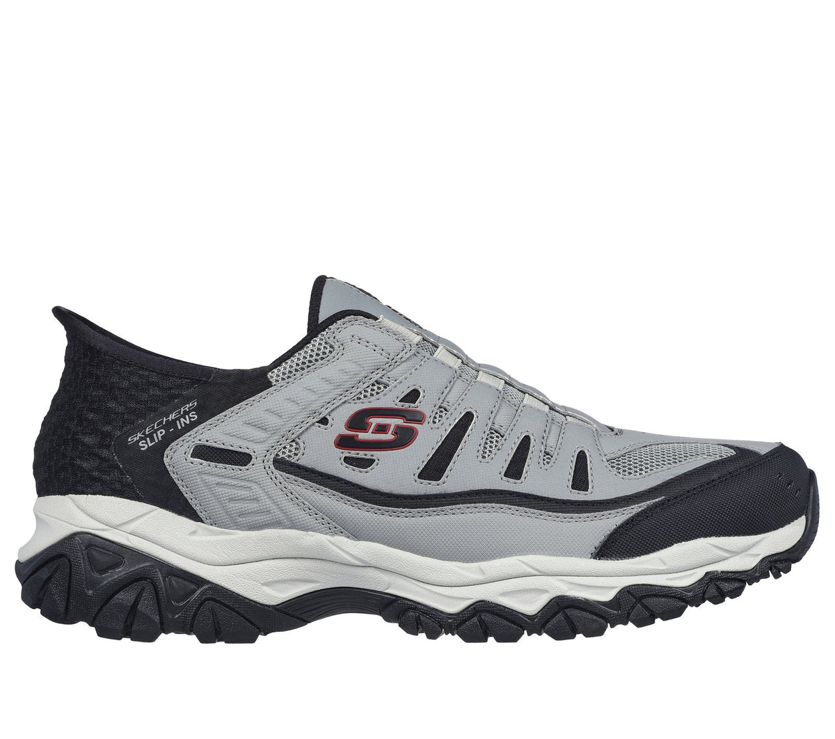 Skechers Slip-ins: After Burn M. Fit - Ridgeburn, GRAY / BLACK