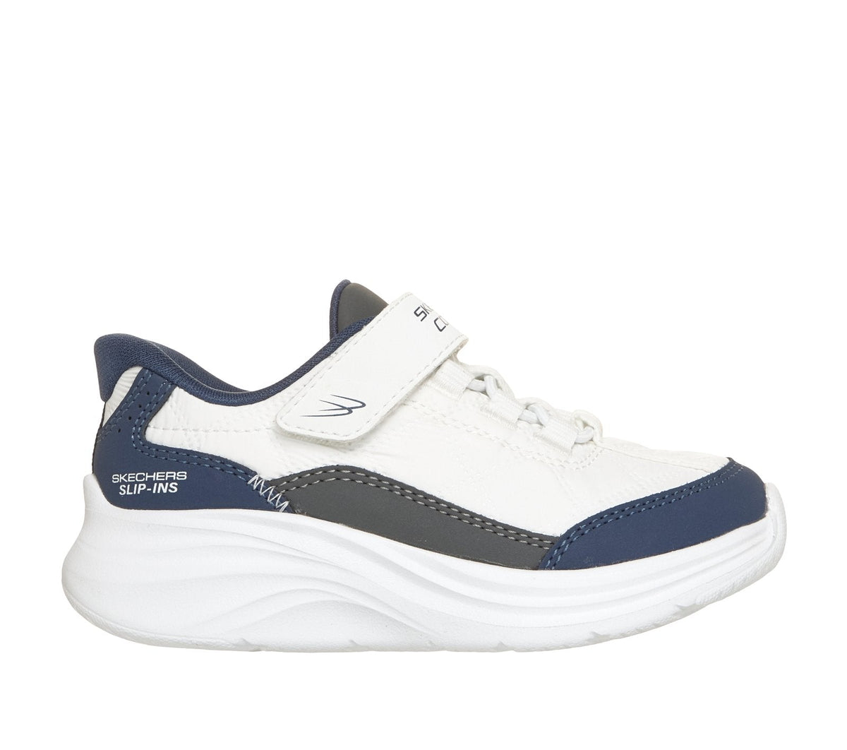 Skechers Slip-ins: Comfy Sprints - Cozy Fit, WHITE / NAVY