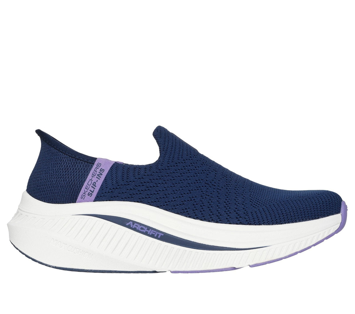 Skechers Slip-ins: GO WALK Max Cushioning Arch Fit - Camilla, NAVY / LAVENDER