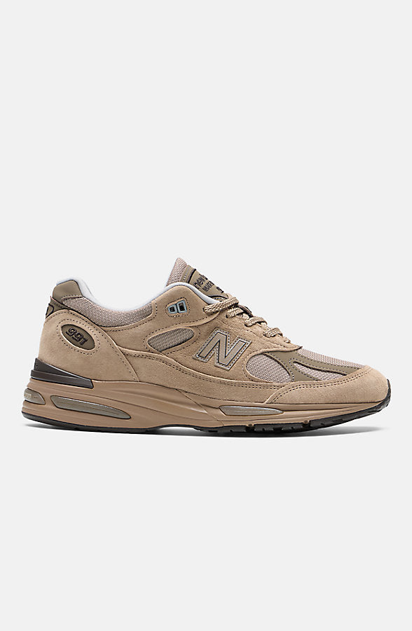 New Balance Men's Made in UK 991V2 Shoes - Walnut/Shitake