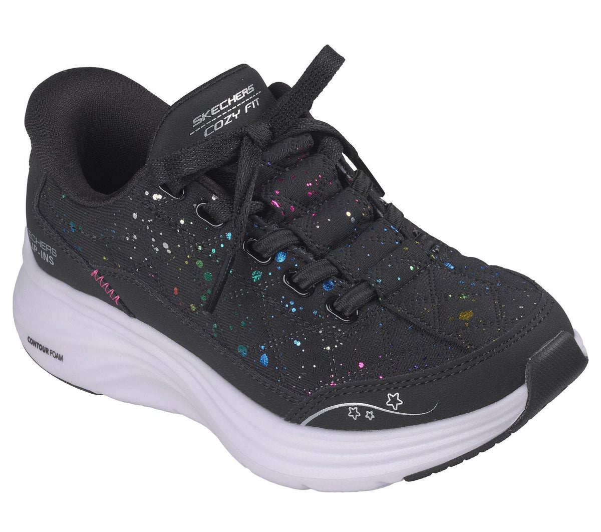 Skechers Slip-ins: Contour Foam - Cozy Fit Paint Splatter